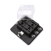 Marine fuse holder 6-way, ATC fuse holder, ATO fuse holder, LED indicator, electronic component protection, resettable fuse holder, marine electrical equipment, Baywatt